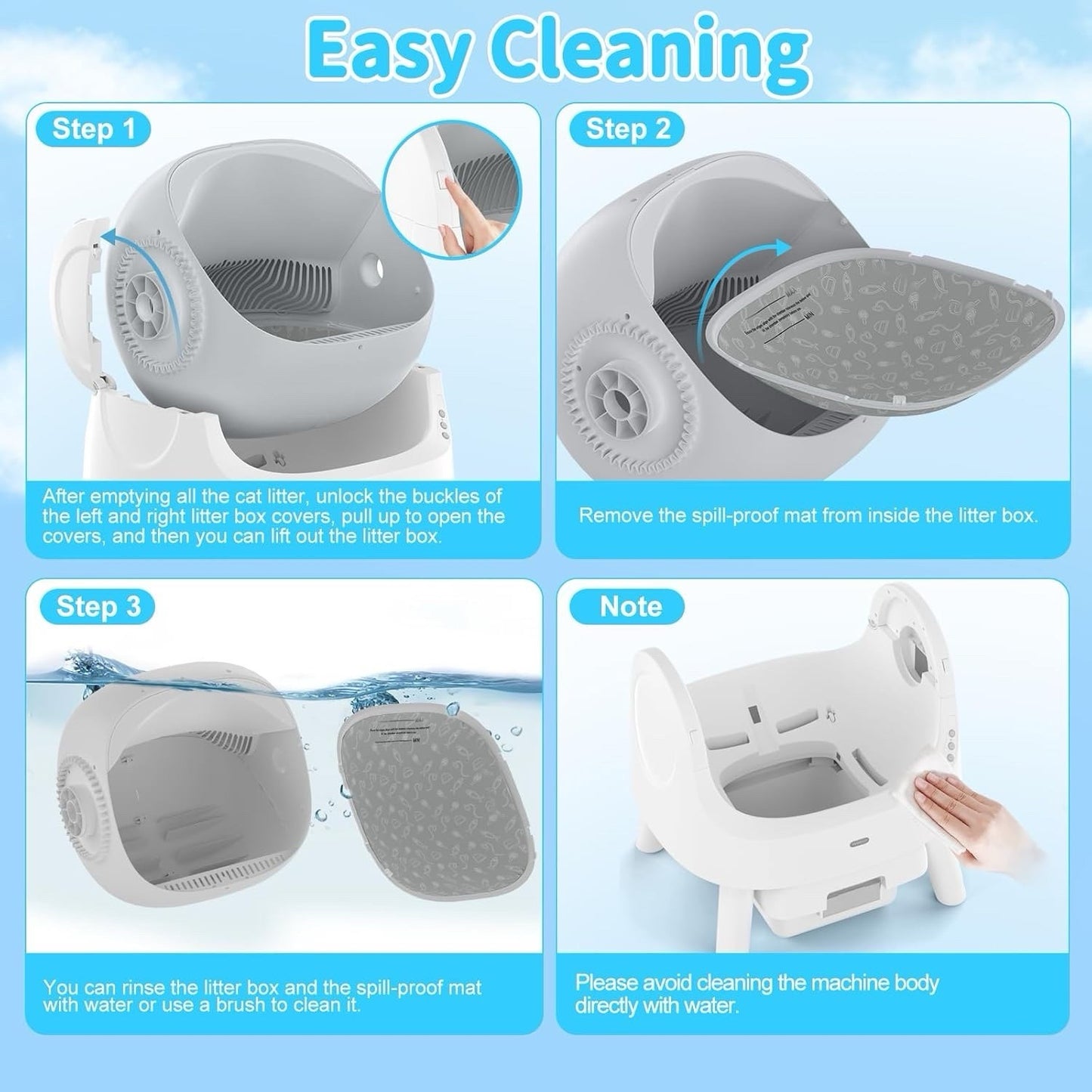Autoscooper 11 Self-Cleaning Cat Litter Box – Automatic Litter Box for Multiple Cats