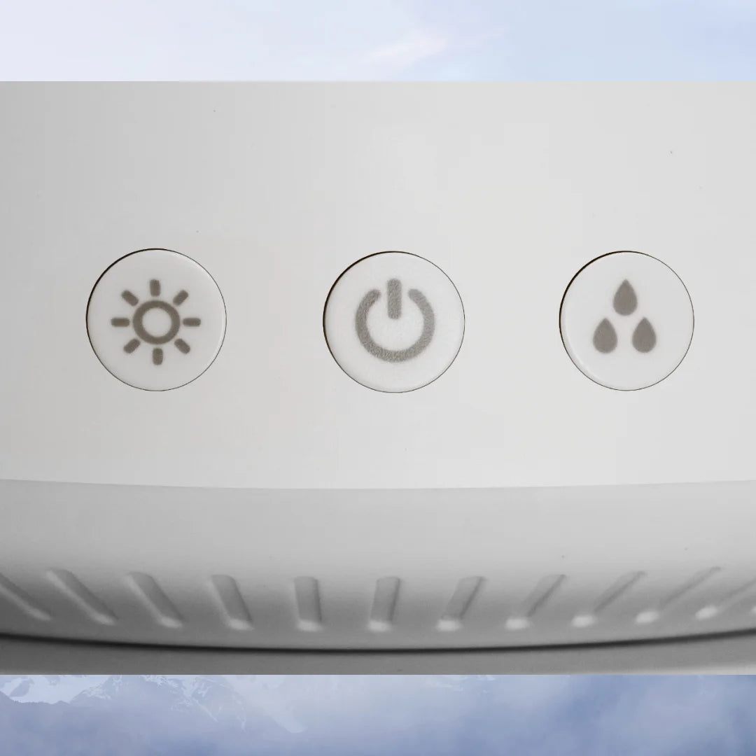 Cloud Rain Humidifier with Remote – Water Drip White Noise Lamp, Mushroom Design