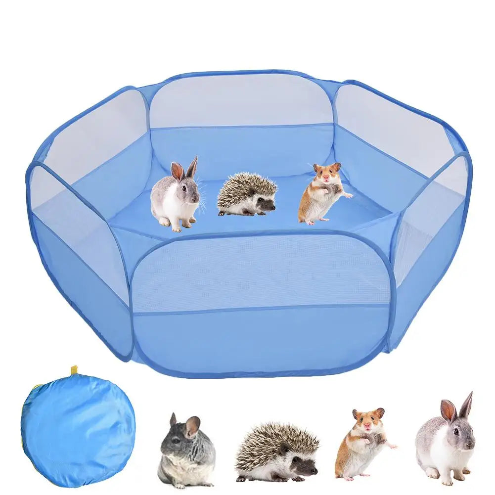 Foldable Pet Playpen Tent – Pop-Up Exercise Fence for Small Animals