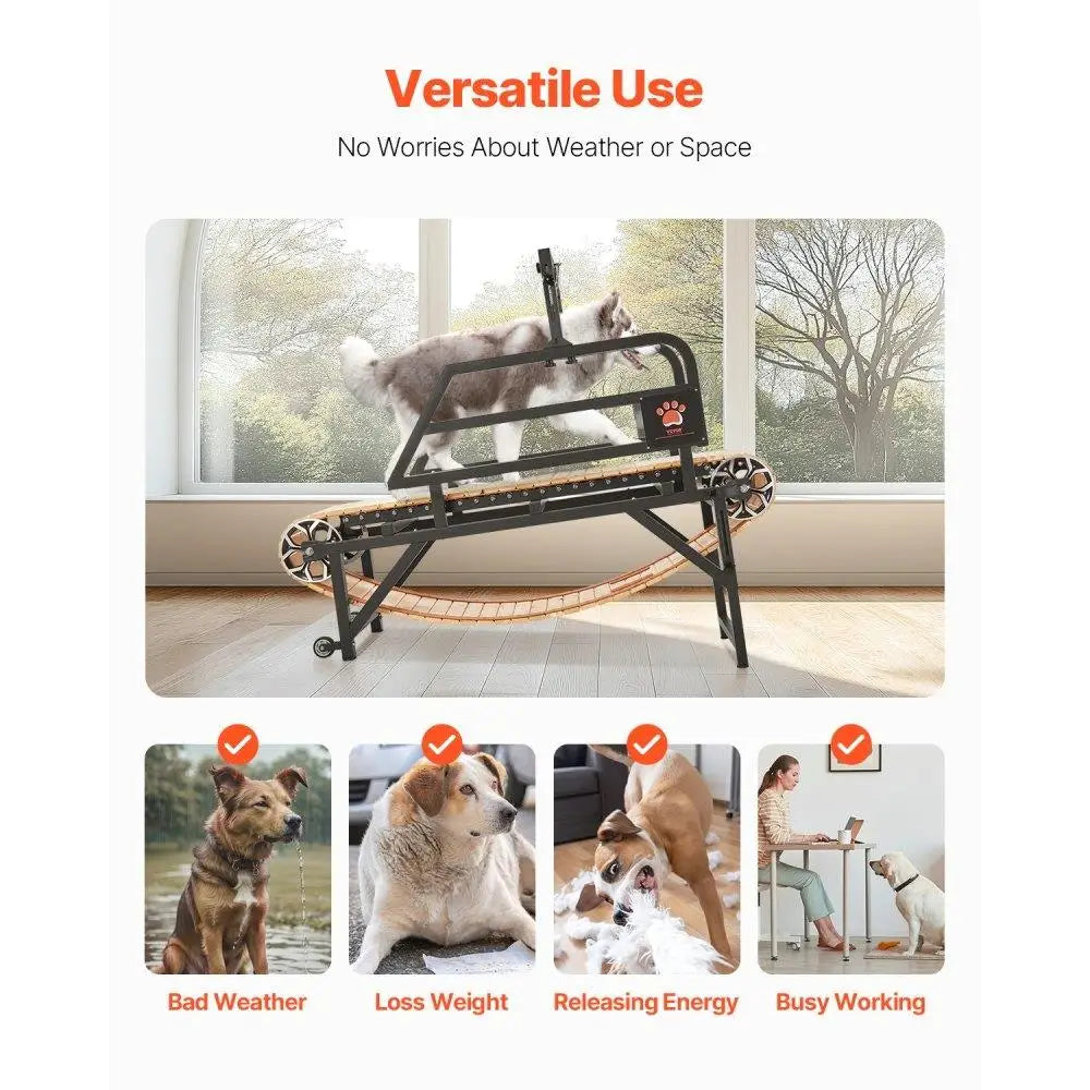 Dog Treadmill for Medium Size Dogs Up to 220 lbs – Indoor Pet Running Treadmill for Exercise & Training