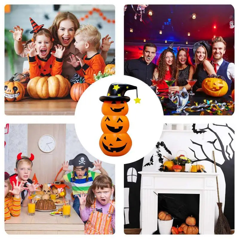 Inflatable Halloween Pumpkin – Blow Up Yard Decoration with LED Lights for Indoor & Outdoor Lawn, Garden, Porch, and Yard