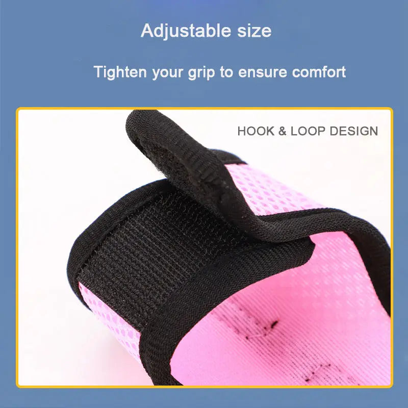 Mutil-Colors Breathable and Adjustable Soft Harness with Elastic Leash Set