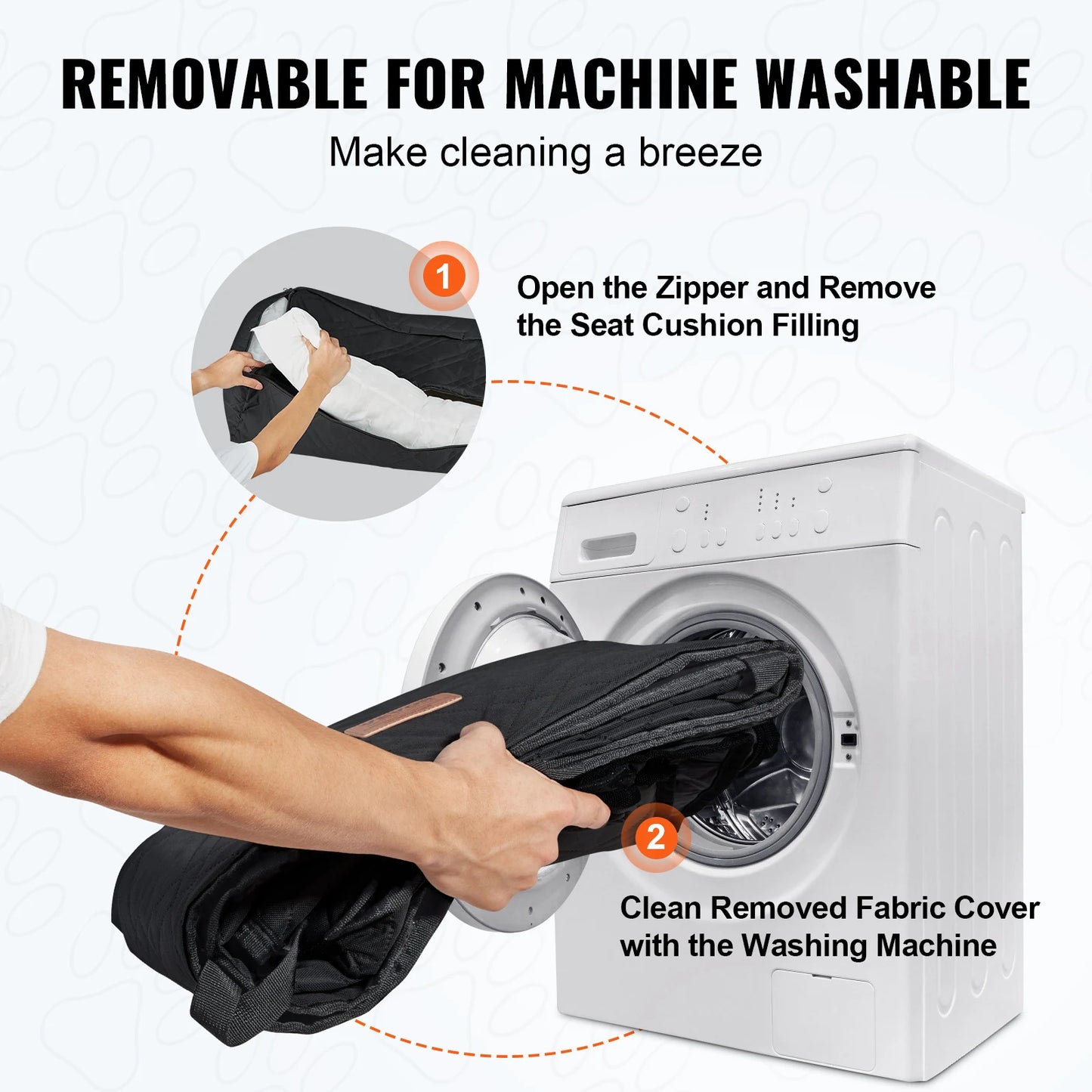 Waterproof Pet Booster Car Seat with Clip-On Safety Leash