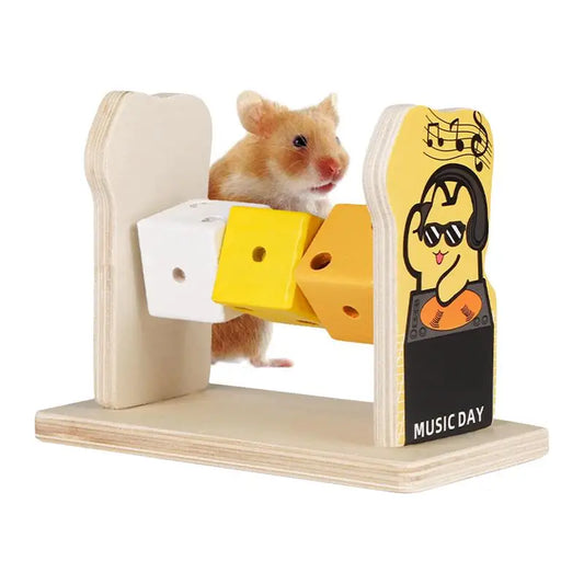 Wooden Chew Toys for Hamsters – Natural Training Blocks & Cage Accessories for Biting, Climbing, and Play