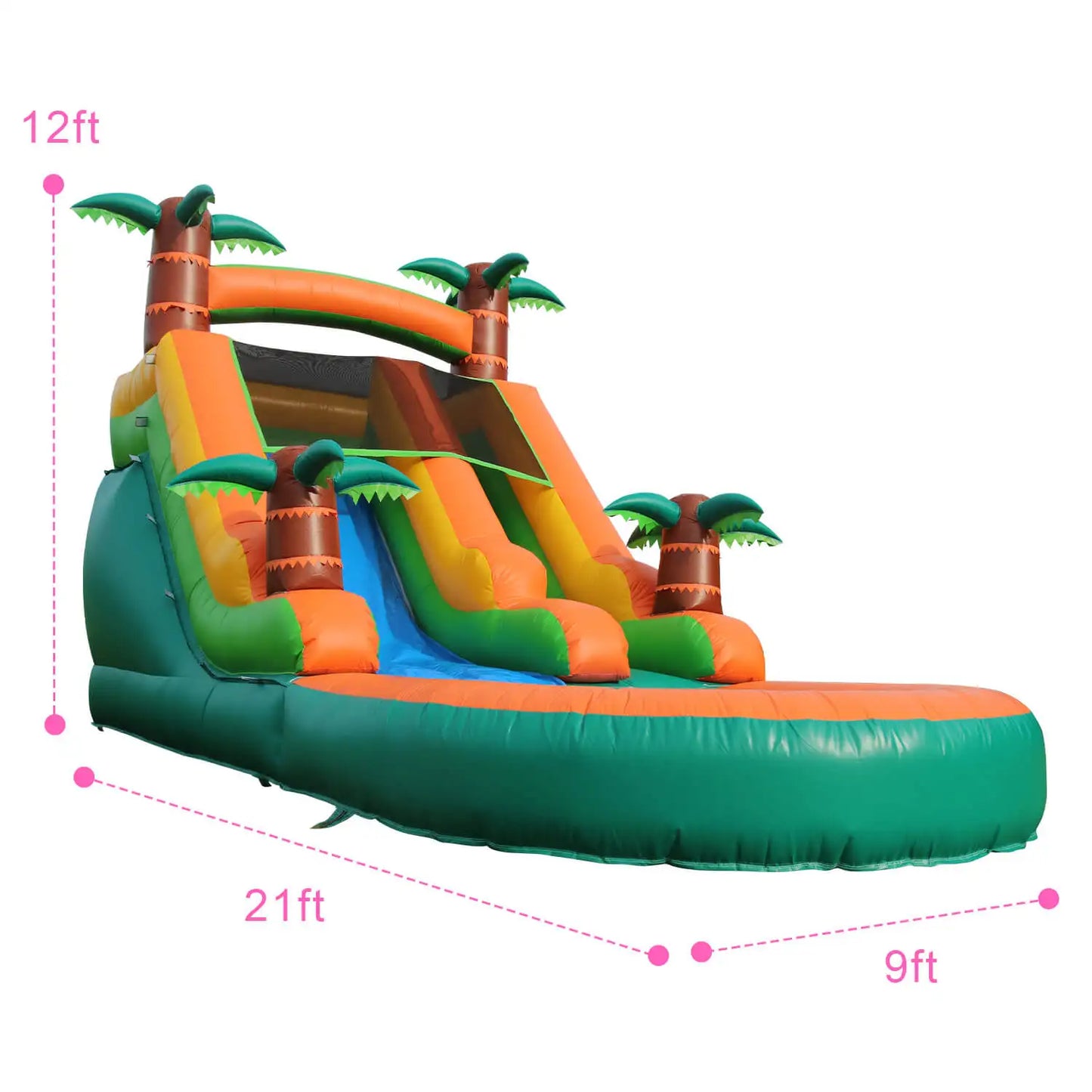 Inflatable Water Double Slide Splash Pool