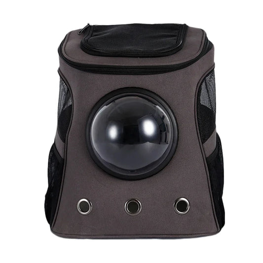 Large Pet Backpack Carrier with Space Capsule Window – Breathable & Portable Travel Bag for Cats and Small Dogs