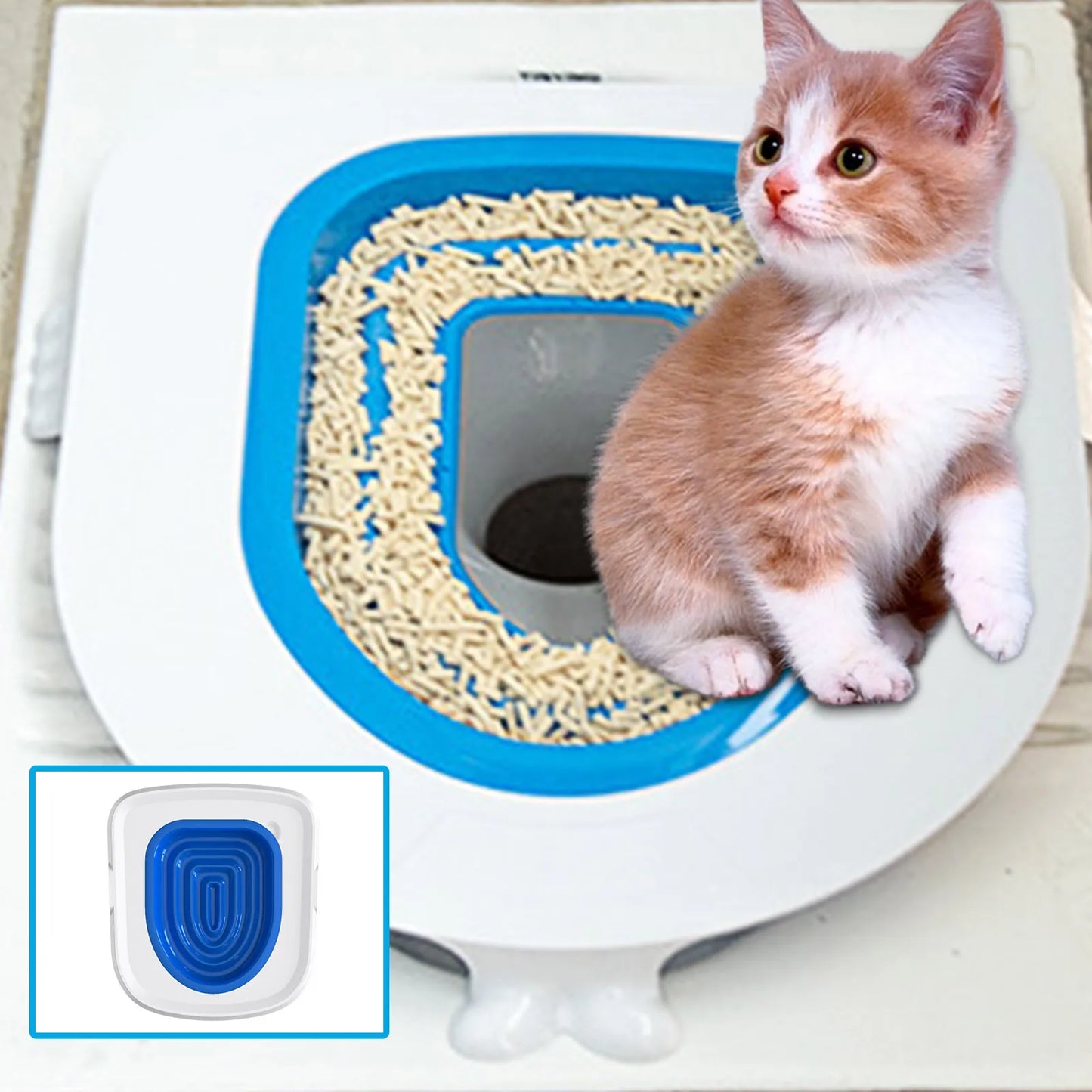 Reusable Cat Toilet Trainer – Eco-Friendly Training System for a Litter-Free Life