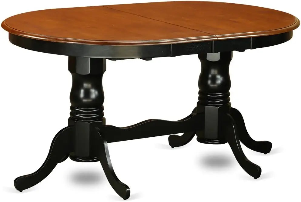 9-Piece Dining Room Set – Rectangular Dining Table with 8 Matching Wooden Chairs, Classic Family Dining Set
