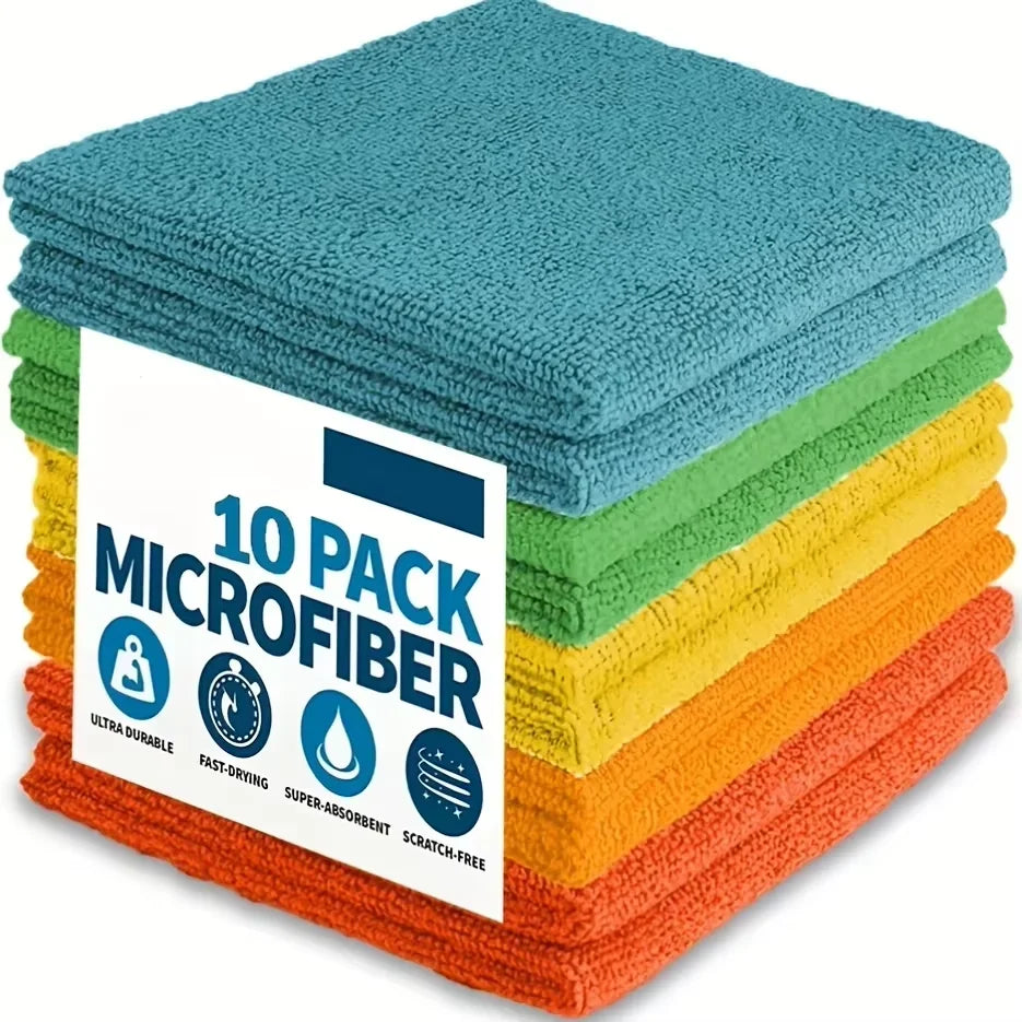 5/10/20pcs Kitchen Microfiber Cleaning Towel / Cloth