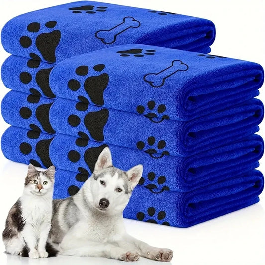 2PCS Soft Microfiber Dog Towels – Quick Dry, Ultra Absorbent Pet Bath & Grooming Towels for Dogs and Cats