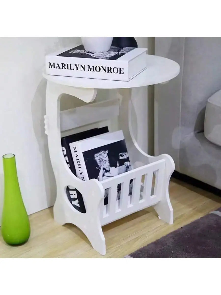Multi-Functional Bedside Table – Nightstand with Book & Magazine Storage, Modern End Table for Bedroom or Living Room