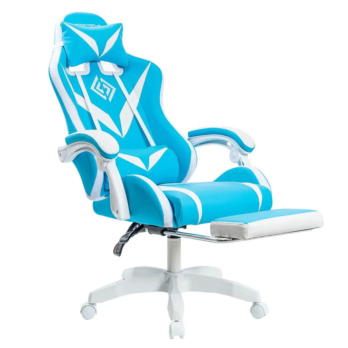 135 Degrees Gaming Chair Recliner With Bluetooth Speaker and Ergonomic Swivel 2 Point Massage