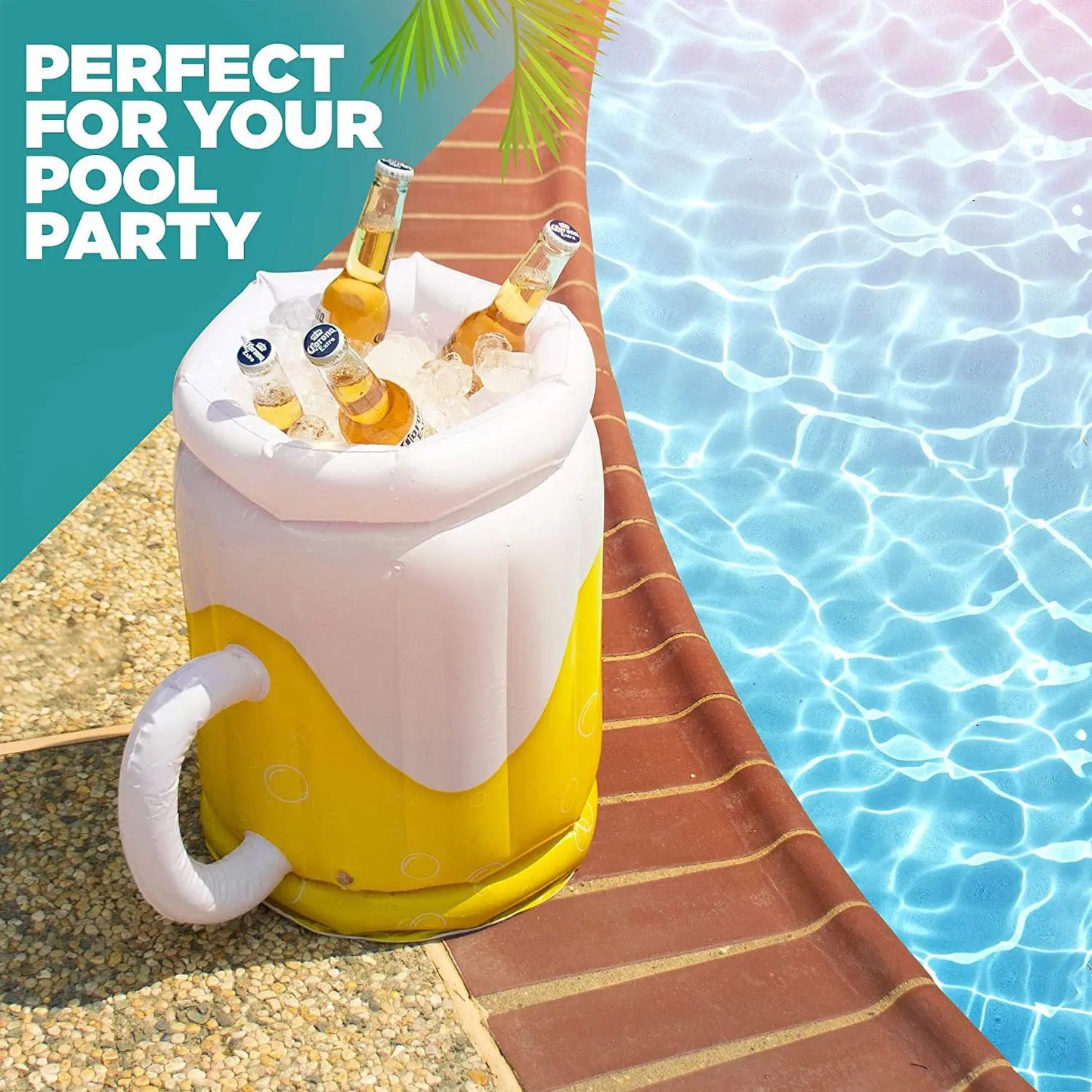 PVC Inflatable Ice Bucket – Summer Drink Cooler & Beverage Tray for Pool, BBQs, and Outdoor Parties