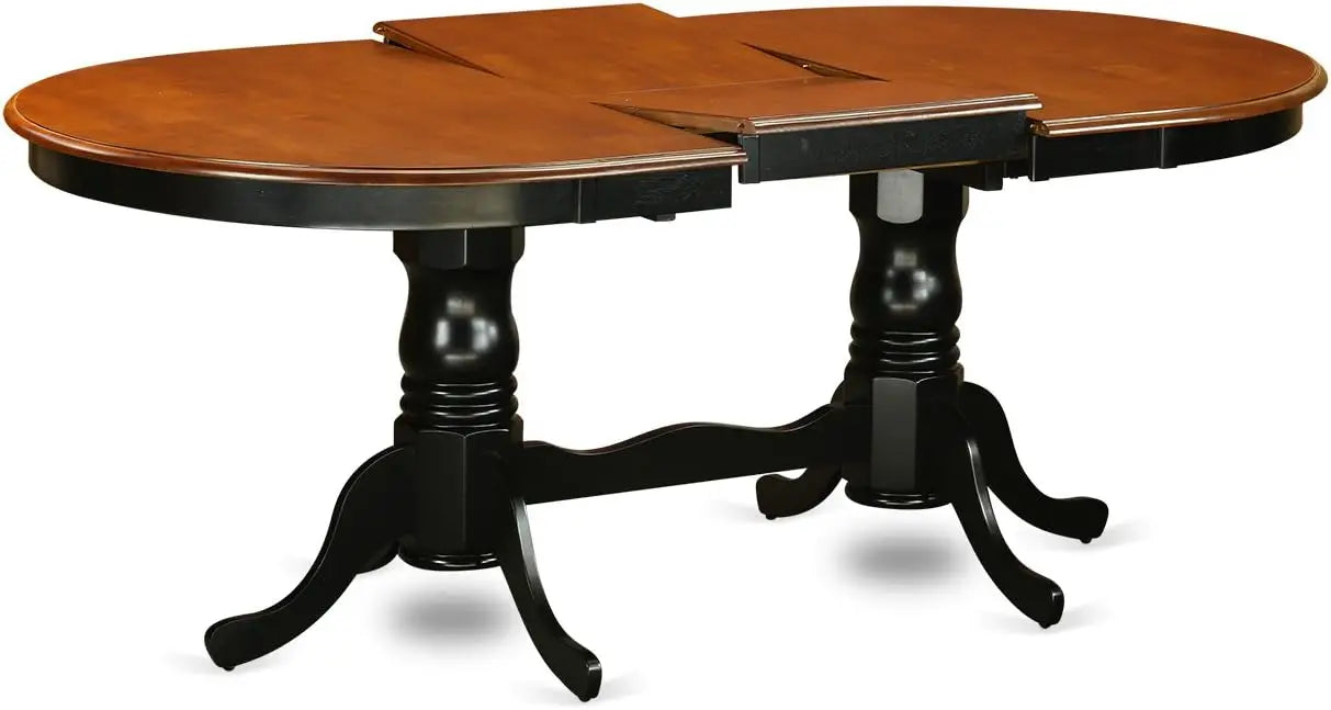 9-Piece Dining Room Set – Rectangular Dining Table with 8 Matching Wooden Chairs, Classic Family Dining Set