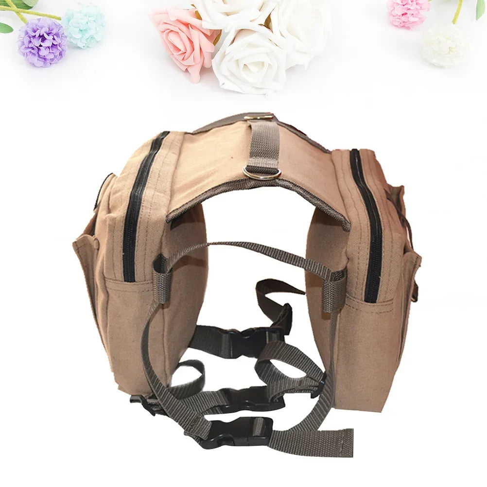 Dog Hiking Saddle Bag – Outdoor Travel & Camping Dog Backpack with Adjustable Straps for Medium & Large Dogs