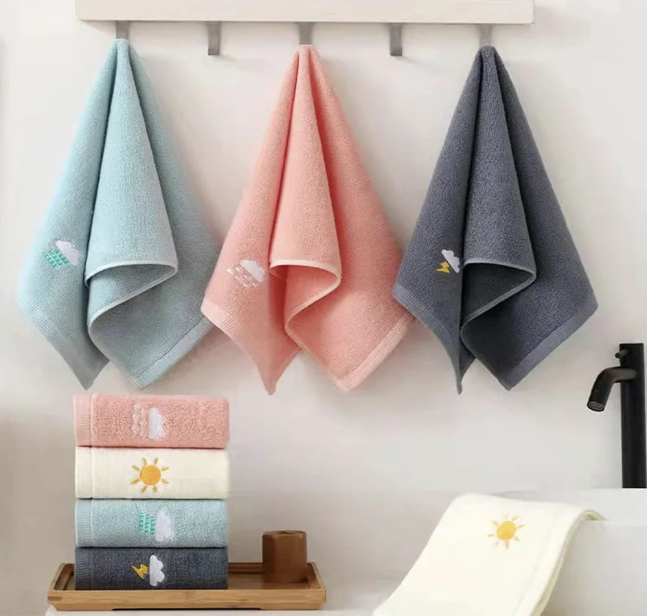 Highly Absorbent Bathroom Hand Towels Set of 4