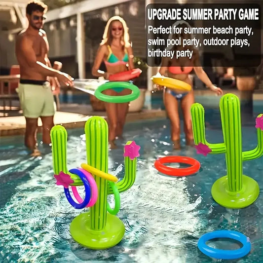 Inflatable Cactus Pool Game Set – Fun Summer Beach & Pool Interactive Toy for Outdoor Parties