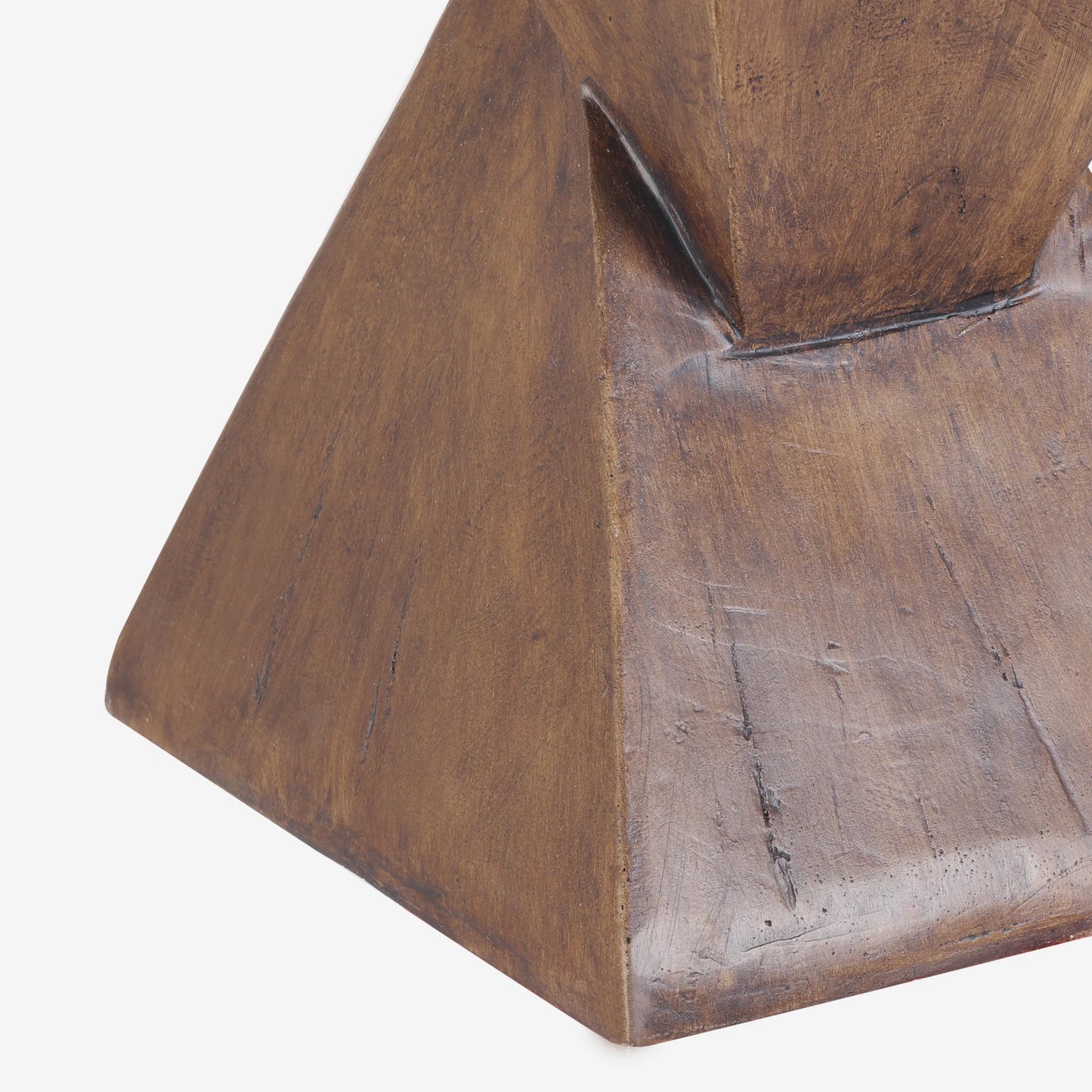 Lightweight Concrete Accent Table – Modern Geometric Side Table for Indoor & Outdoor Use