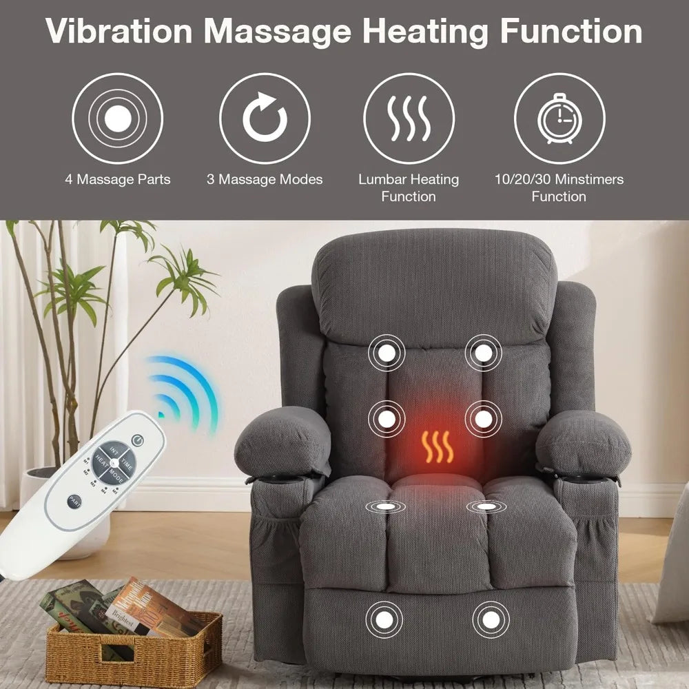 Power Lift Recliner with Heat and Massage