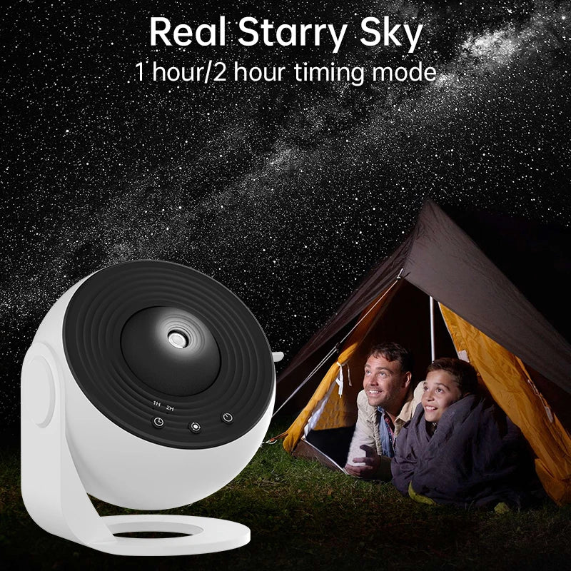 Night Light Galaxy Projector – 360° Rotating Starry Sky Planetarium Lamp for Kids’ Bedroom, Valentine’s Day, Weddings & Home Décor