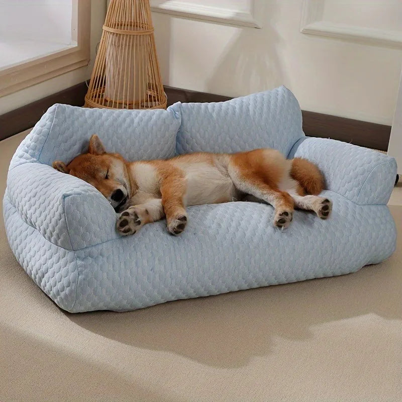 Cooling Pet Bed for Small Medium Dog /Cat,Breathable Washable Dog Sofa Bed,Couch Soft Calming,Supportive Removable Pet Couch Bed