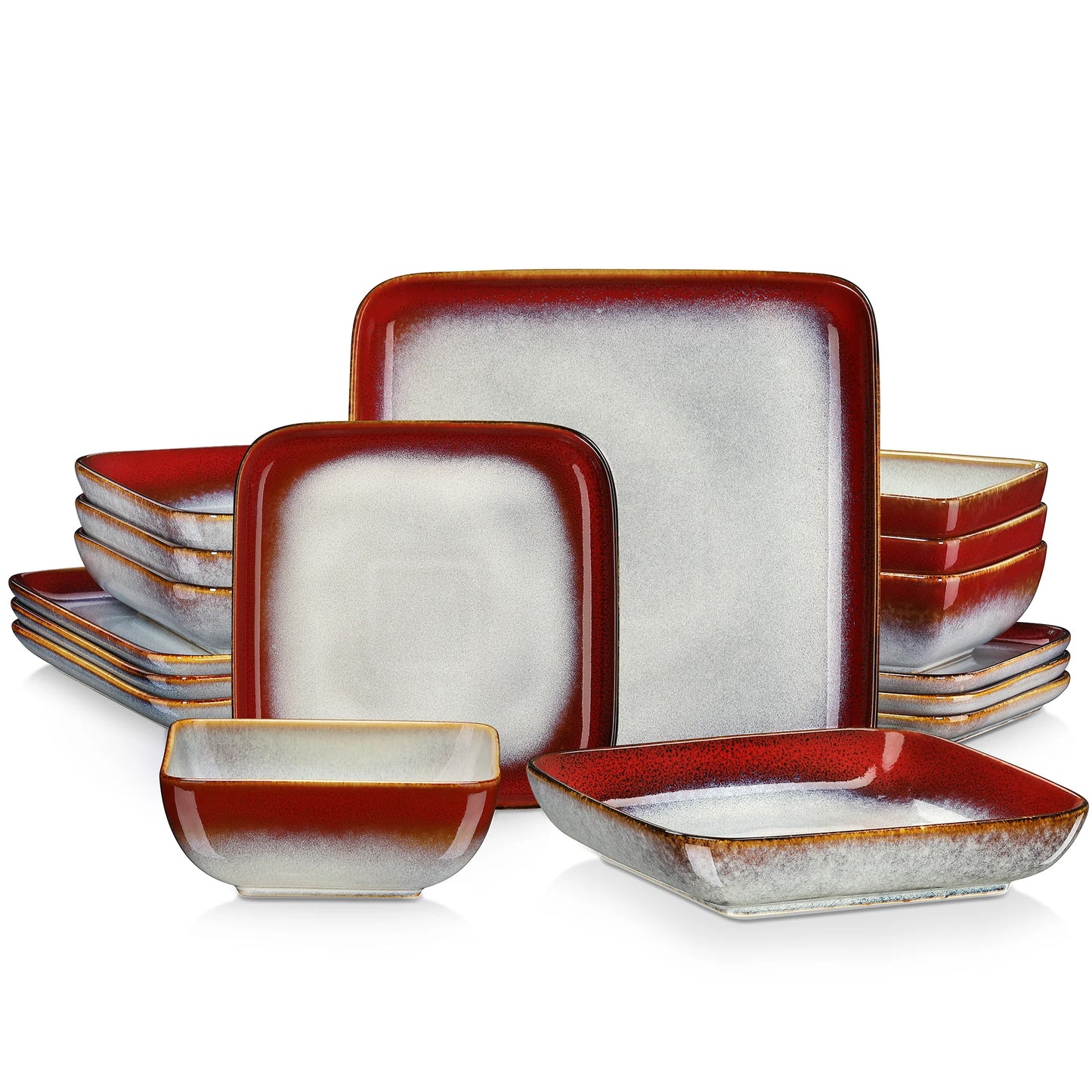Vancasso Stern 16 Piece Ceramic Kitchen Dinnerware for 4 people