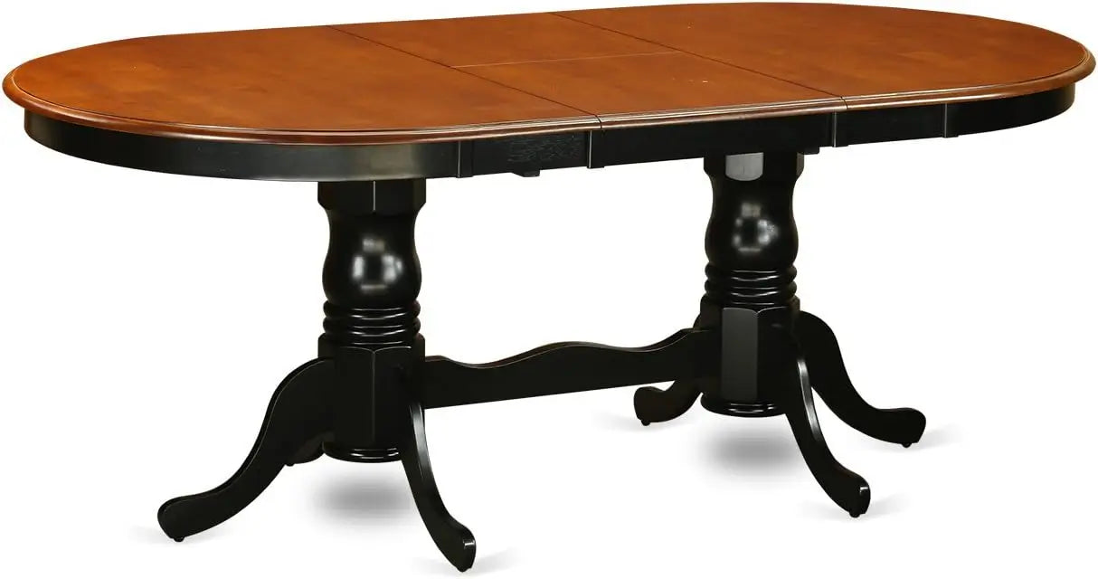 9-Piece Dining Room Set – Rectangular Dining Table with 8 Matching Wooden Chairs, Classic Family Dining Set
