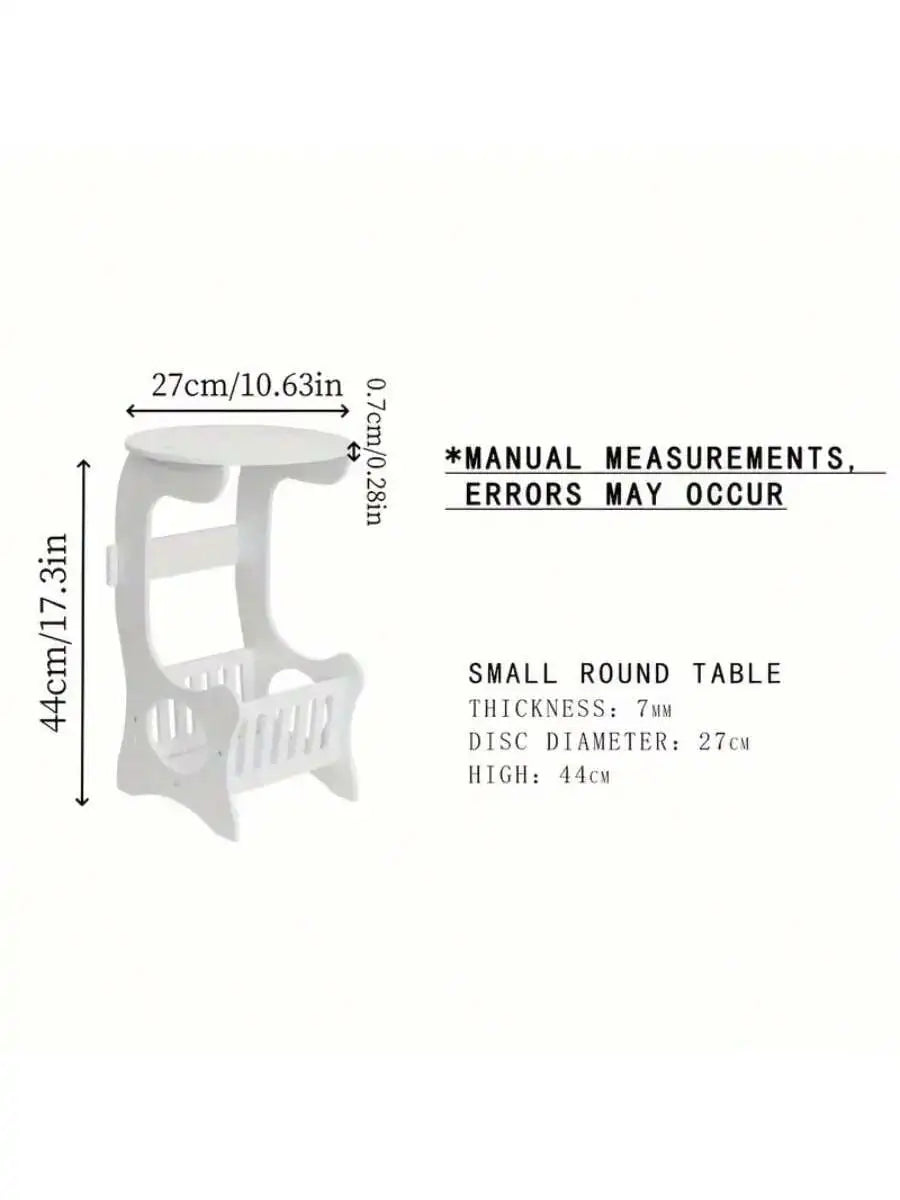 Multi-Functional Bedside Table – Nightstand with Book & Magazine Storage, Modern End Table for Bedroom or Living Room