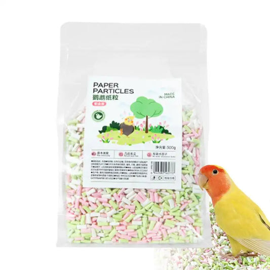 Natural Bird & Small Animal Bedding – Soft Paper & Wood Shavings with Odor Control for Parrots, Hamsters, Guinea Pigs & More