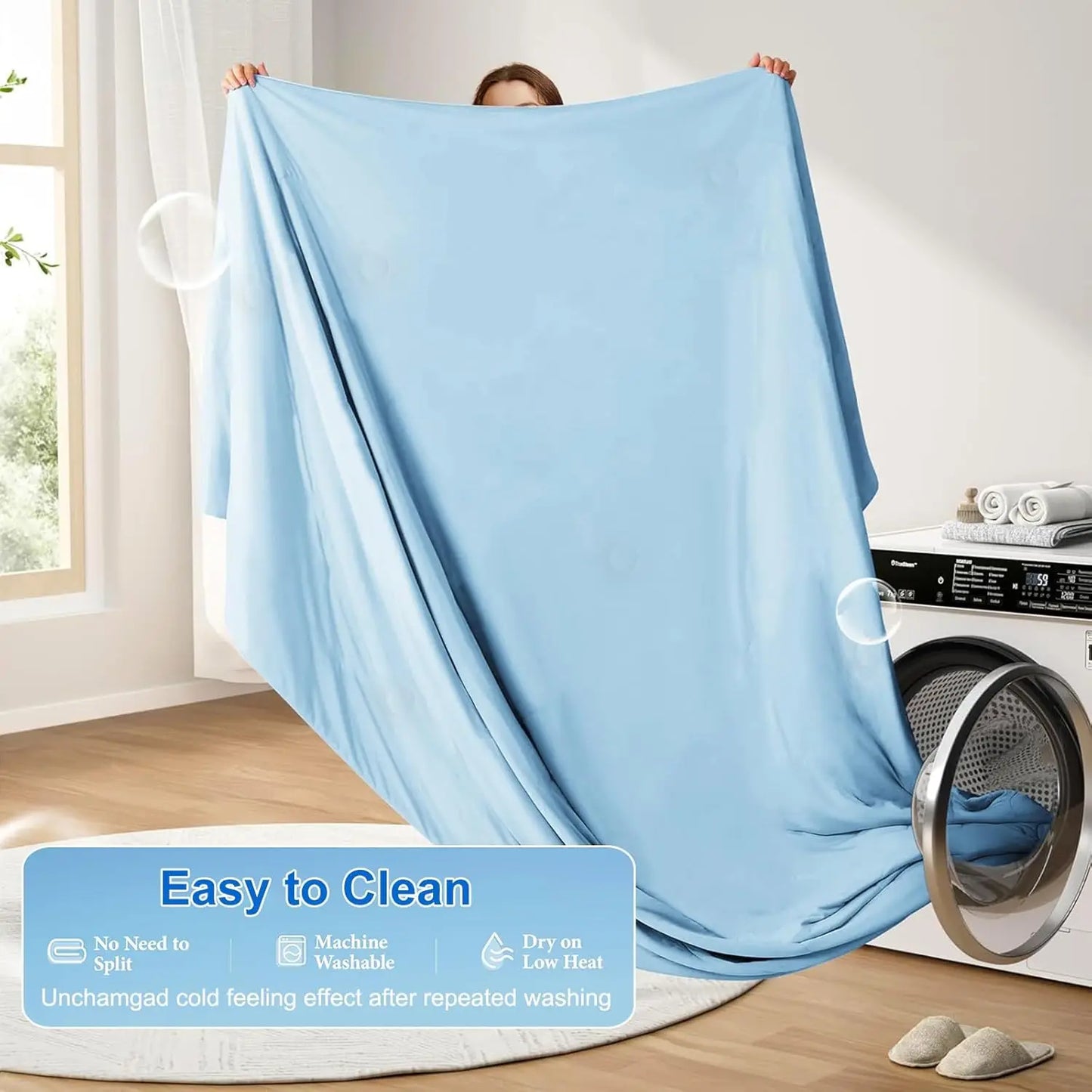 Cooling Blankets for Hot Sleepers – Cool Like Ice Cream Lightweight Blanket for Summer with Double Side Cold, Cooling Comforter