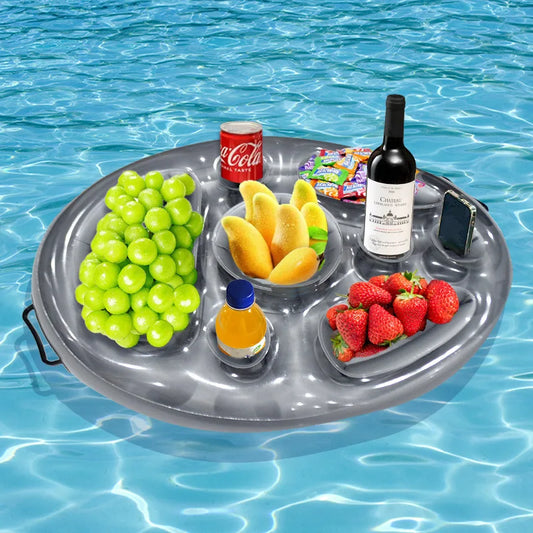 Inflatable Ice Bar Food & Drink Tray – Floating Pool Party Cooler for Snacks, Fruits, Beverages & Ice Storage – Portable Buffet Serving Bucket
