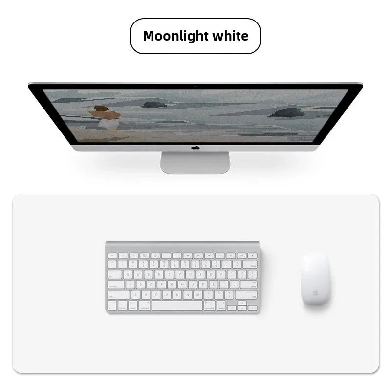 Large PU Leather Desk Mat – 60×30cm Waterproof Office Desk Protector, Mouse Pad & Keyboard Mat for Home, Work, or Gaming Setup