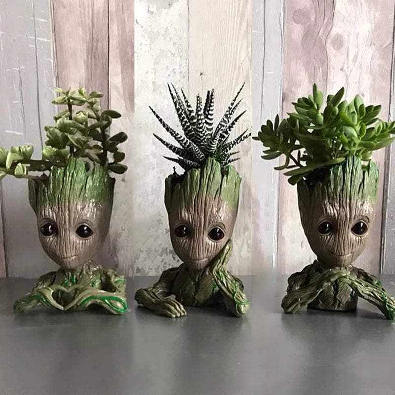 Groot Plastic Garden Vases / Pots For Flowers