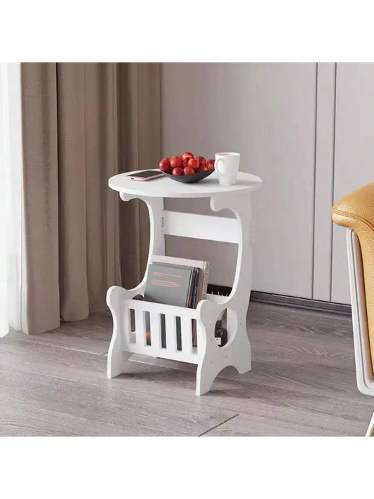 Multi-Functional Bedside Table – Nightstand with Book & Magazine Storage, Modern End Table for Bedroom or Living Room