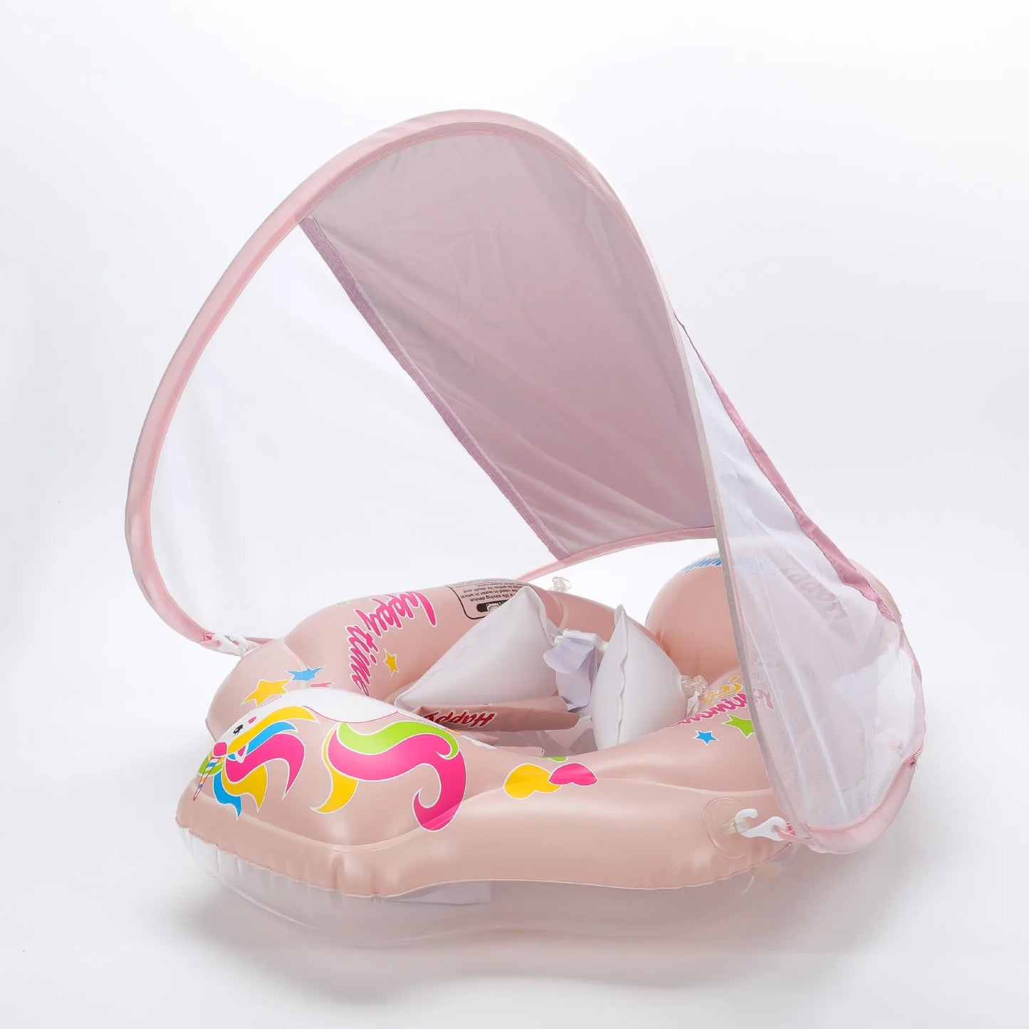 Inflatable Infant Floating Ring with Canapy for shade