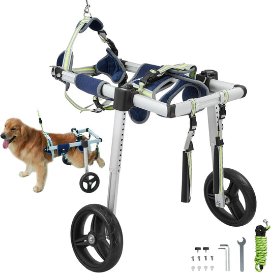 Lightweight & Adjustable Dog 2 Wheel Wheelchair for Back Legs