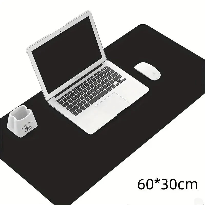 Large PU Leather Desk Mat – 60×30cm Waterproof Office Desk Protector, Mouse Pad & Keyboard Mat for Home, Work, or Gaming Setup