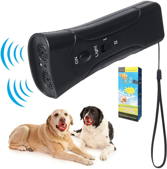 Double Ultrasonic Pet  Repeller And Stop Barking Training Device