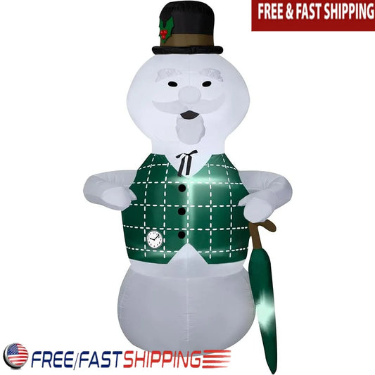 βοΈ 8FT Inflatable Sam the Snowman Christmas Decoration β Easy Setup Holiday Outdoor Delight πβ¨