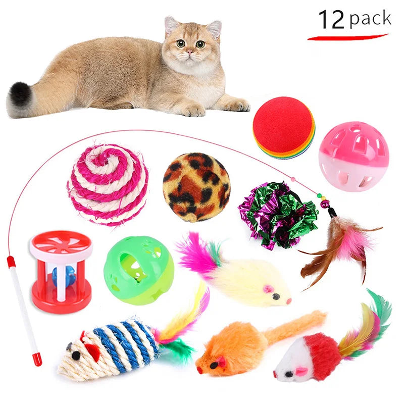 Pet Cat Toy Variety Pack - 21 Piece Set For Endless Fun