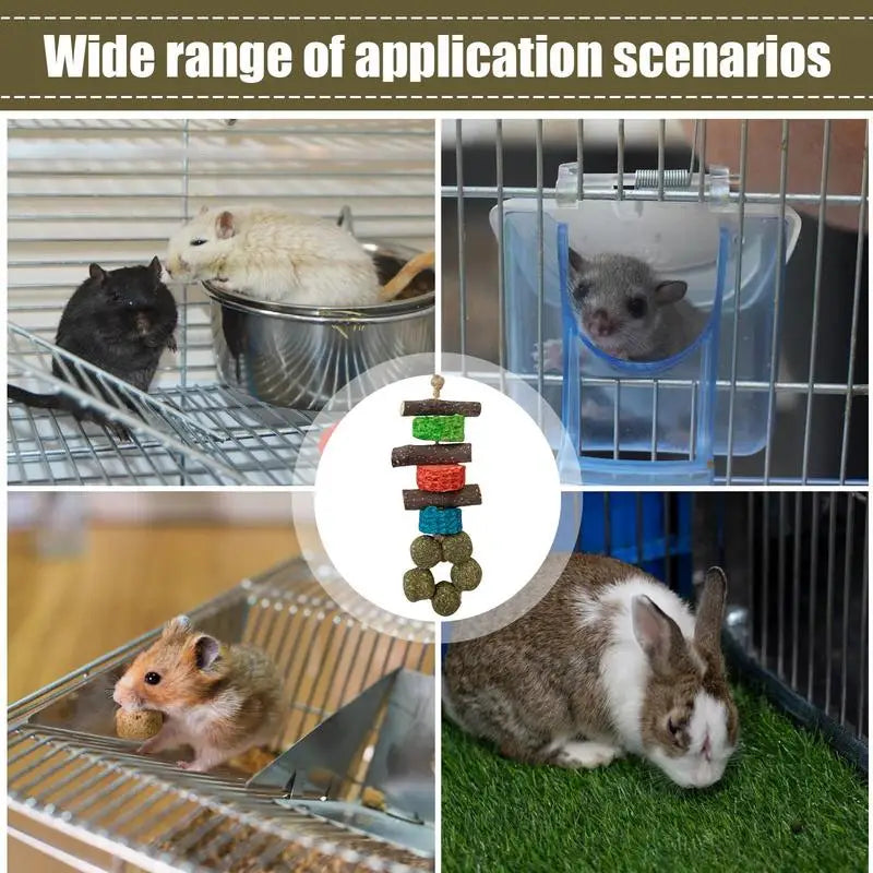 Wooden Chew Toys for Guinea Pigs – Natural Teething & Oral Care Toy for Hamsters, Hedgehogs, Degus, and Small Pets