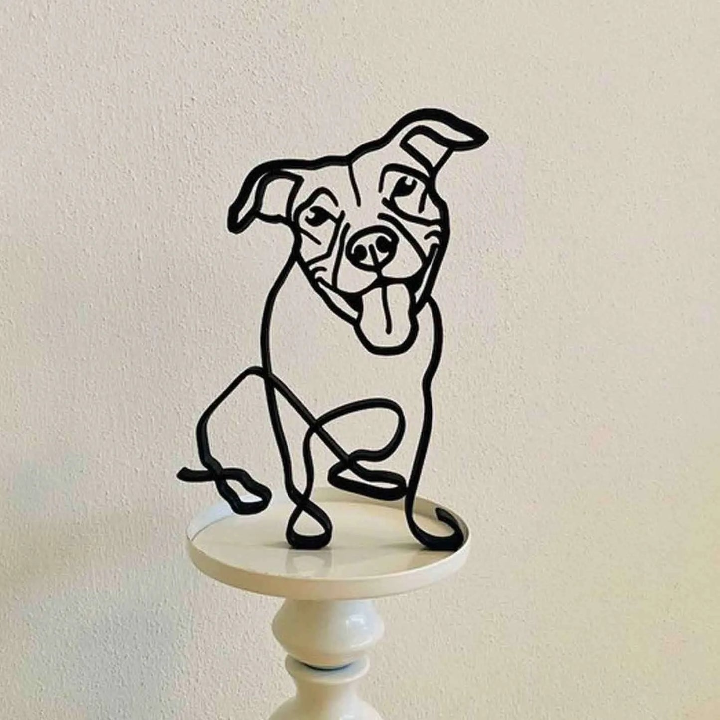 Metal Statue Abstract Dog Sculpture Animal Collection Decoration Living Room Study Decoration home decor for living room