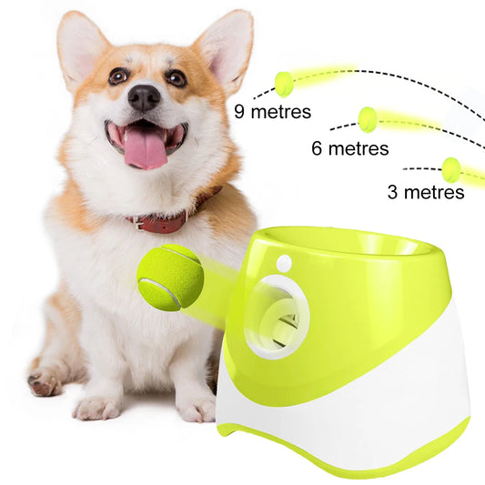 Automatic Dog Tennis Ball Launcher – Rechargeable Interactive Throwing Machine for Pets