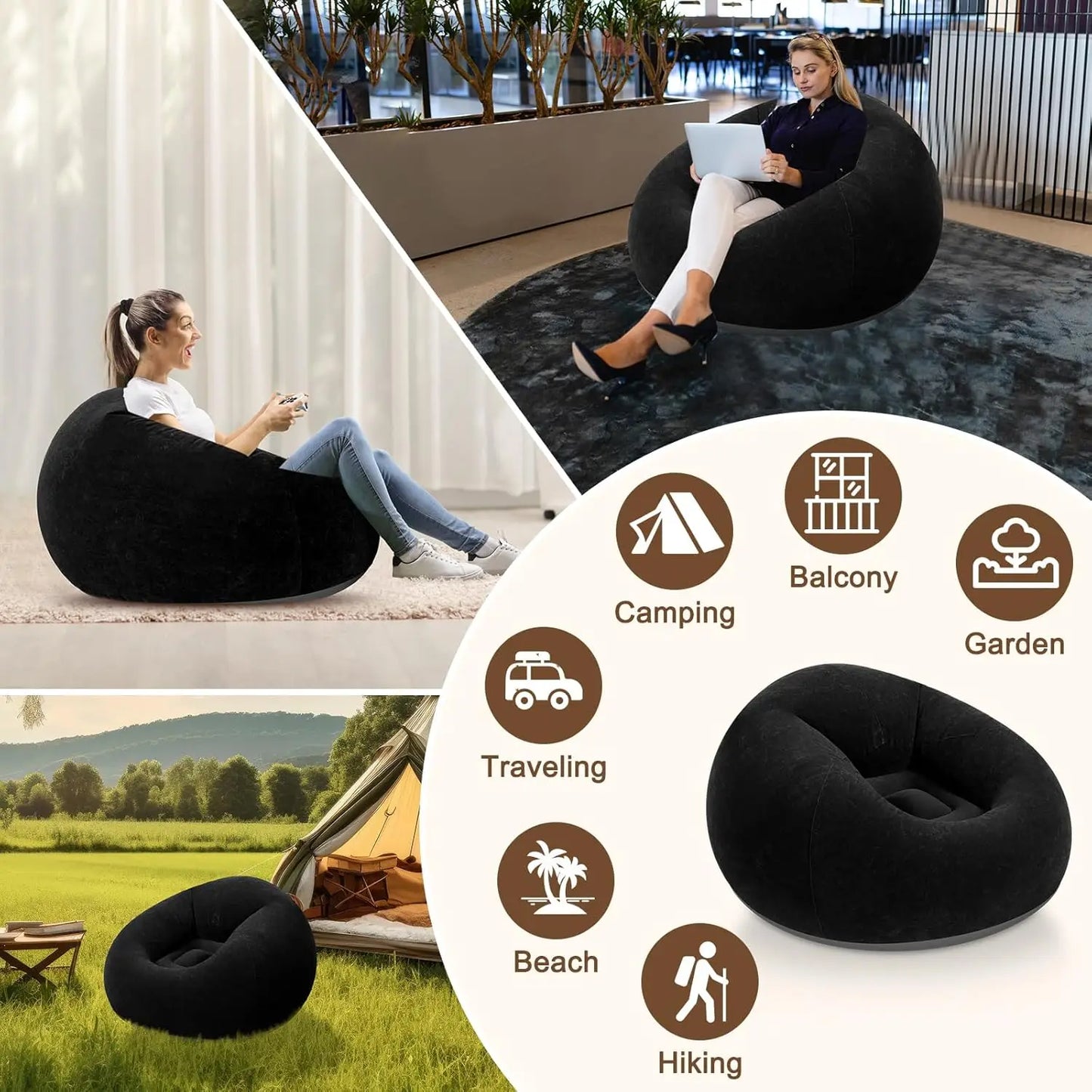 Inflatable Bean Bag Chair