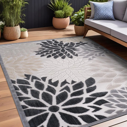 Washable Outdoor Rug – Non-Shedding, Easy-to-Clean Patio Carpet for Indoor & Outdoor Use – Ideal for Porch, Garden, Living Room