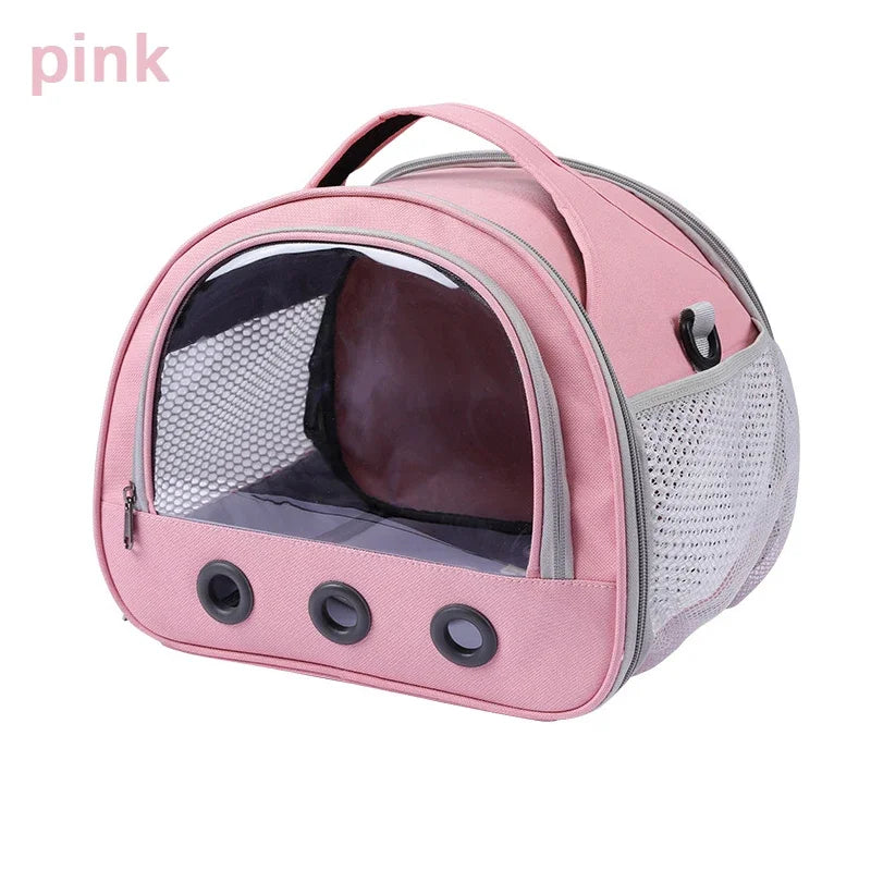 Foldable Pet Carrier Backpack – Portable Travel Bag with Cotton Cushion for Cats, Dogs, Birds & Rabbits | Anti-Suffocation, Airline-Approved