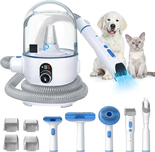 Low noise Pet Grooming Vacuum Kit 5-in-1 for Dogs and Cats