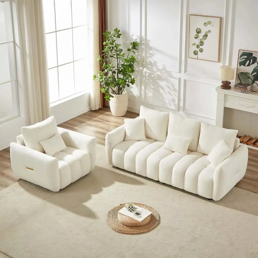 82" Modern Oversized 3 Seater Sofa / Couch