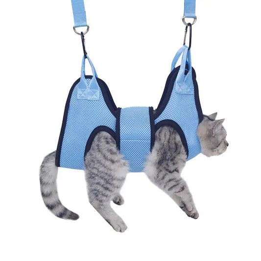 Anti Scratch Pet  Grooming Hammock  With Security Strap