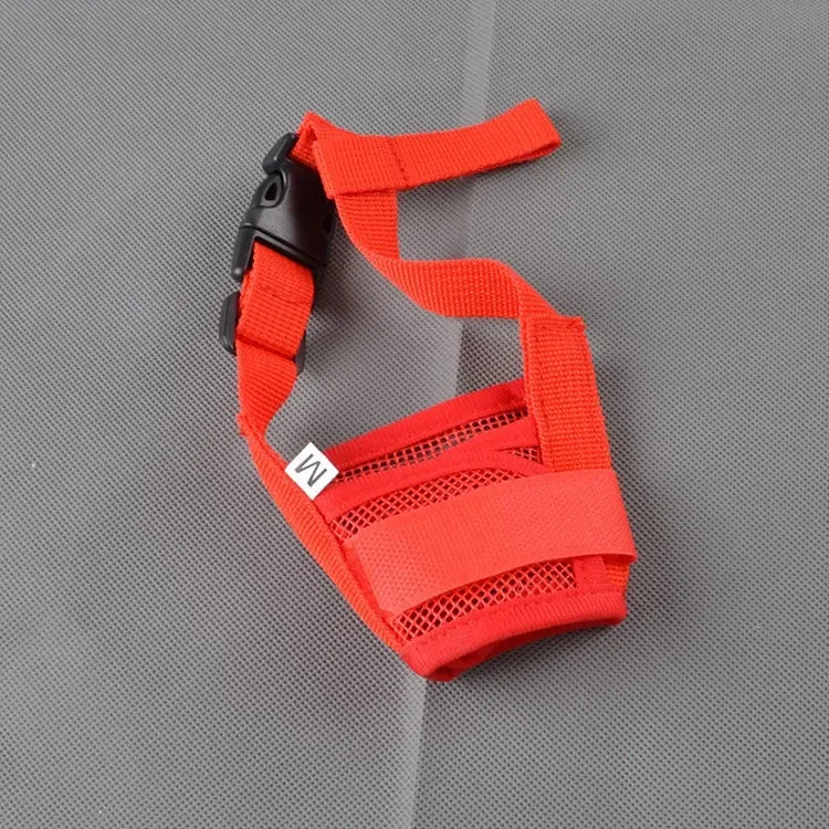 Adjustable Anti-Barking Dog Muzzle – Breathable Mesh Pet Muzzle for Small & Large Dogs with Nylon Straps